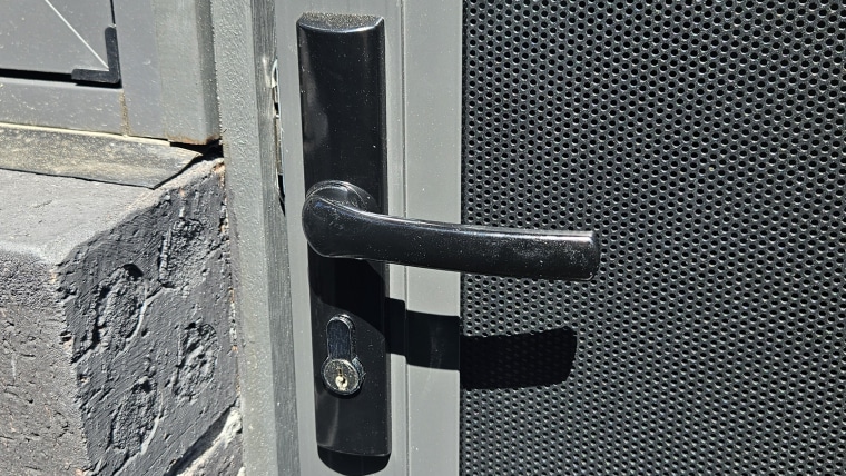 Security door lock replaced.